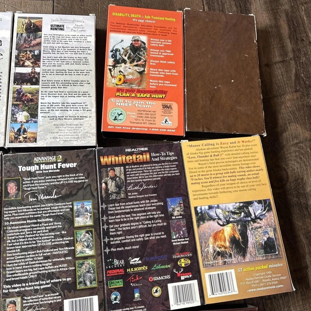 Vtg Lot Of 14 VHS Whitetail Deer Elk Alaska Hunting Monster Bucks Buckmasters